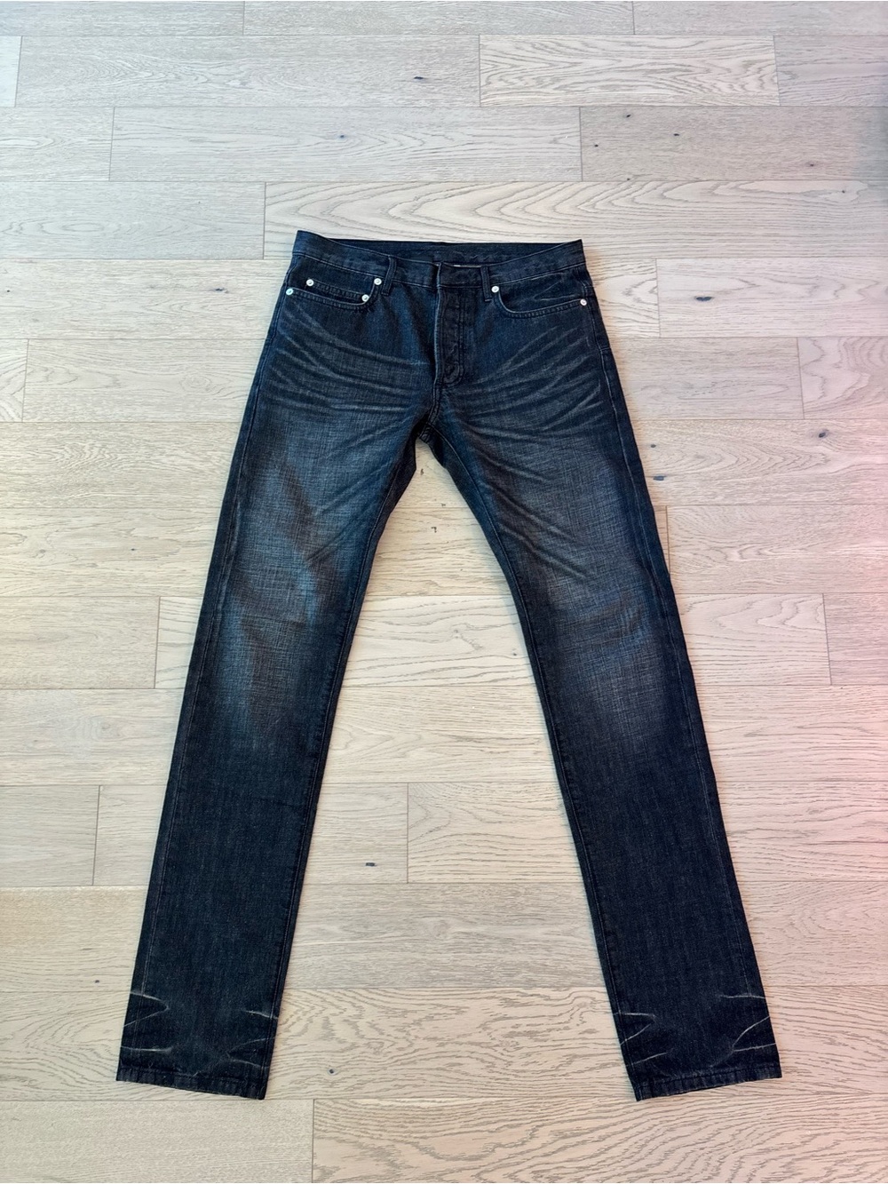 Vintage Men's Dior Homme Hedi Slimane 2005 Autumn/Winter Slim Jeans in Black